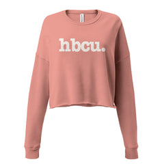 HBCU Crop Sweatshirt - White Writing