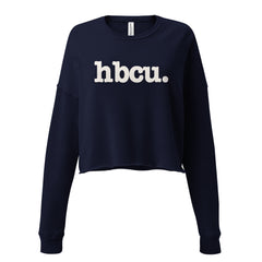 HBCU Crop Sweatshirt - White Writing